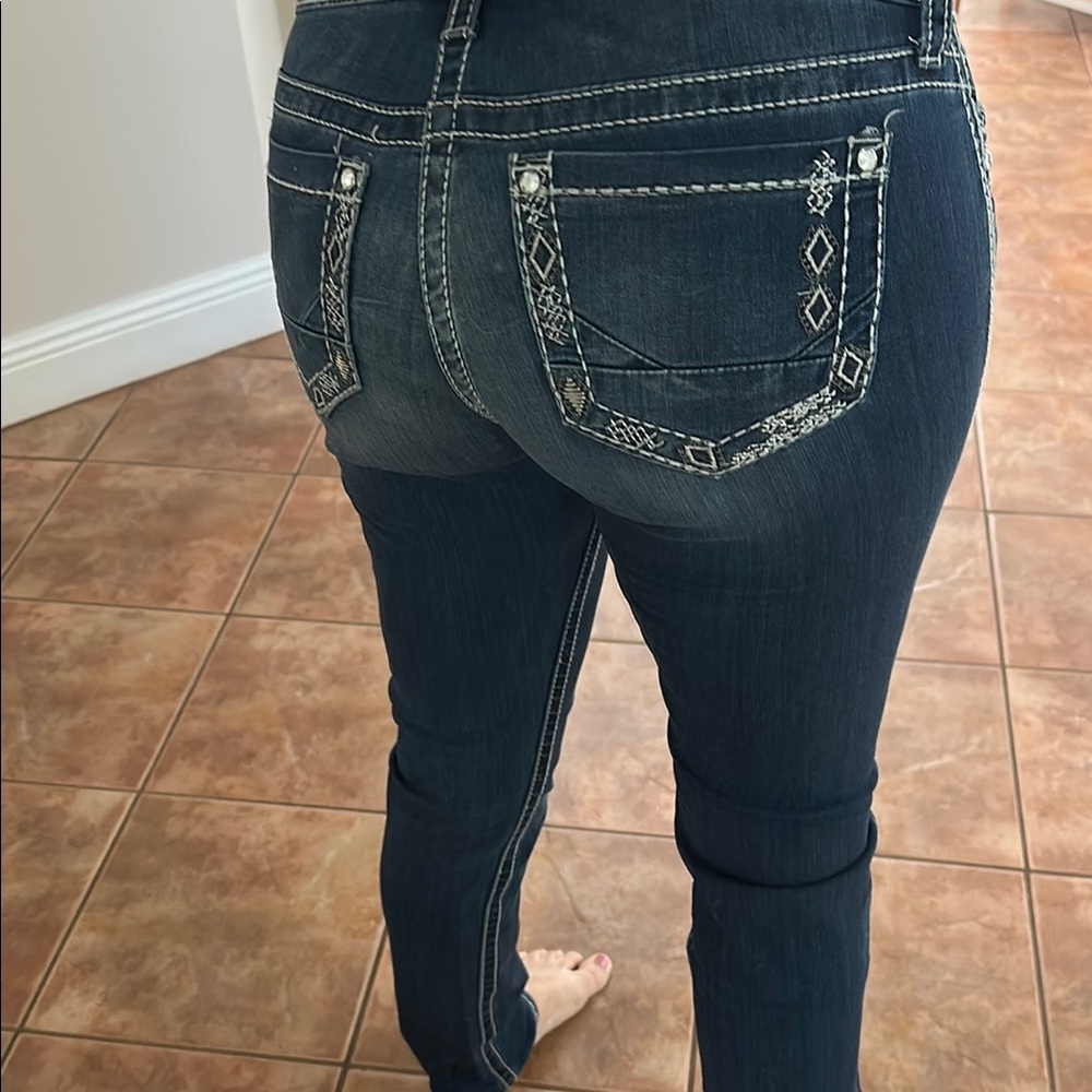 Daytrip Blue Skinny Jeans Classic Fit - Picture 3 of 8